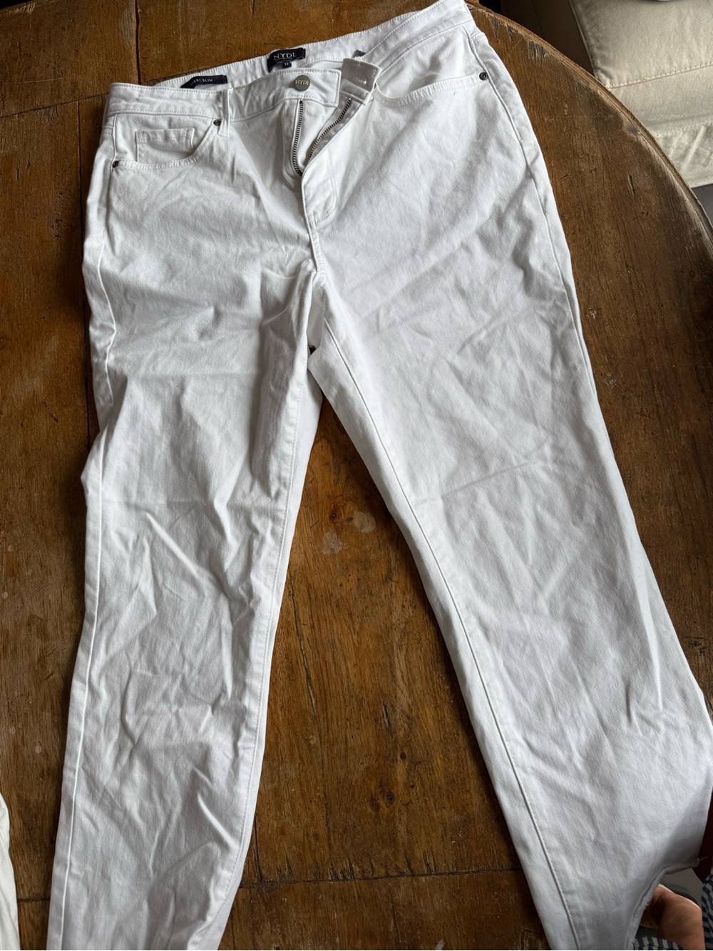NYDJ White Slim Classic Jeans